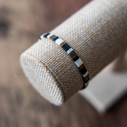 Bracelet en perles Miyuki MEN Blue & brown